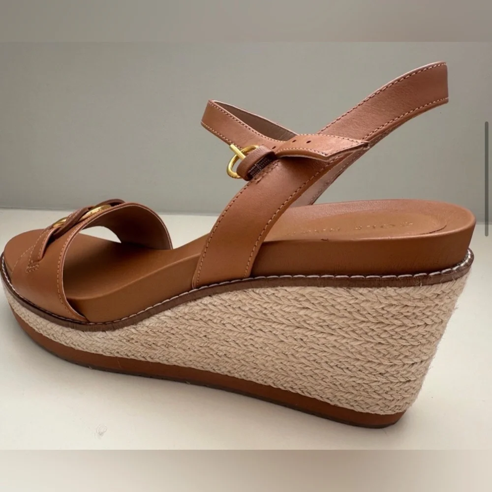 Cole Haan Cloudfeel Espadrille Link Wedge Sandal - Pecan 💞 - Picture 7 of 13